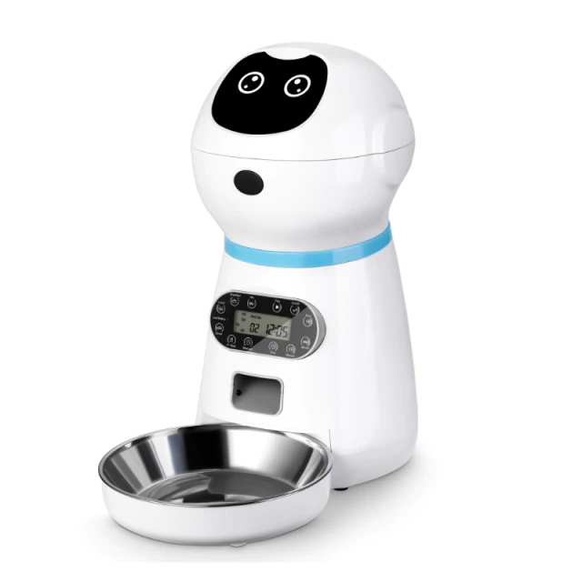 Smart Pet Feeder: 3.5 L Automatic Food Dispenser For Cats Dogs With Tilmer