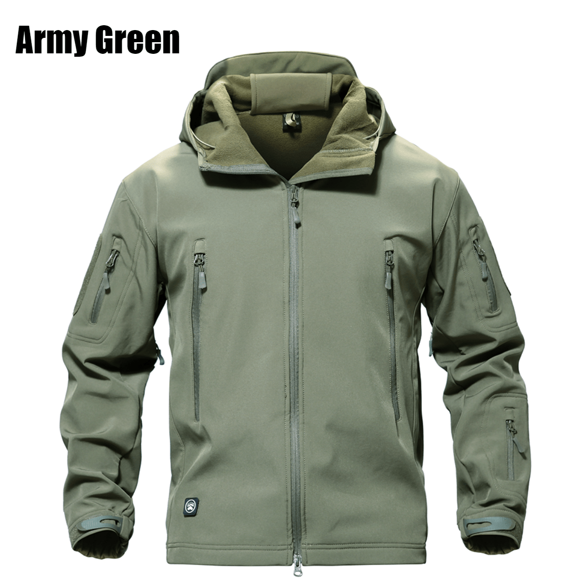 Military Tactical Plain Jacket Waterproof - Military Outdoor And Hiking Soft Shell Hooded Up To 5XL - SKINMOZ MARKET