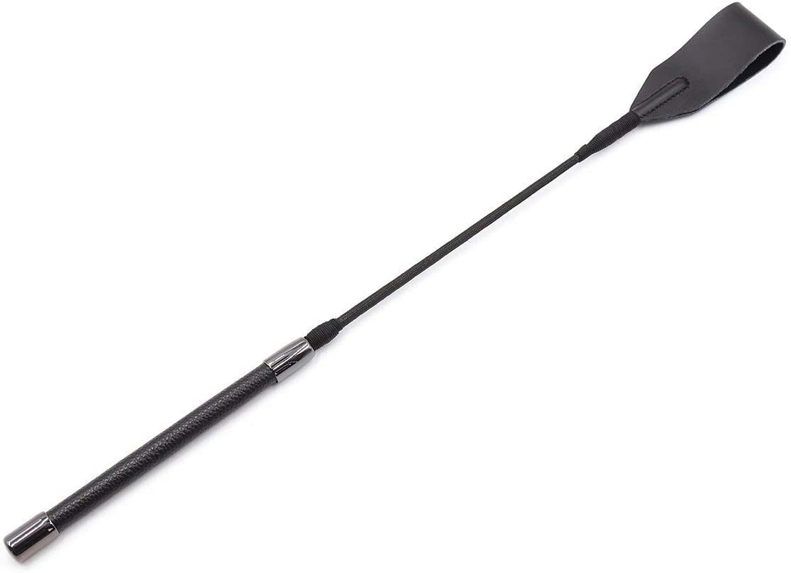Real Riding Crop with Genuine Leather English Top 18"