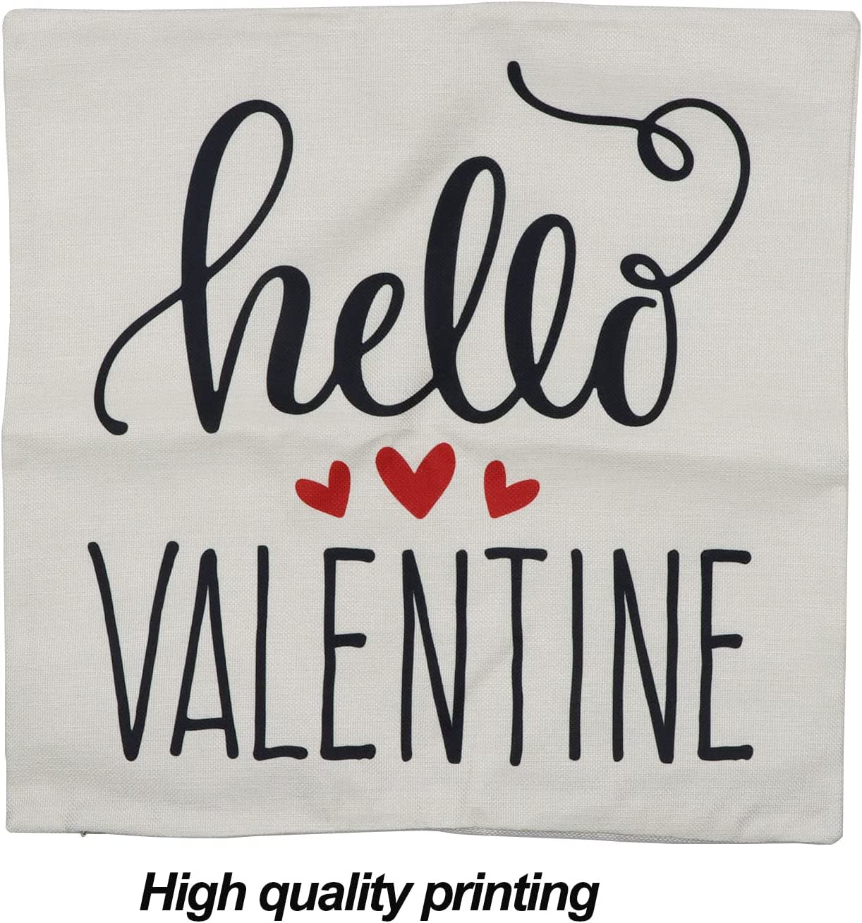 Valentines Day Pillow Covers 18x18 Set of 4: Valentines Cushion Case for Home