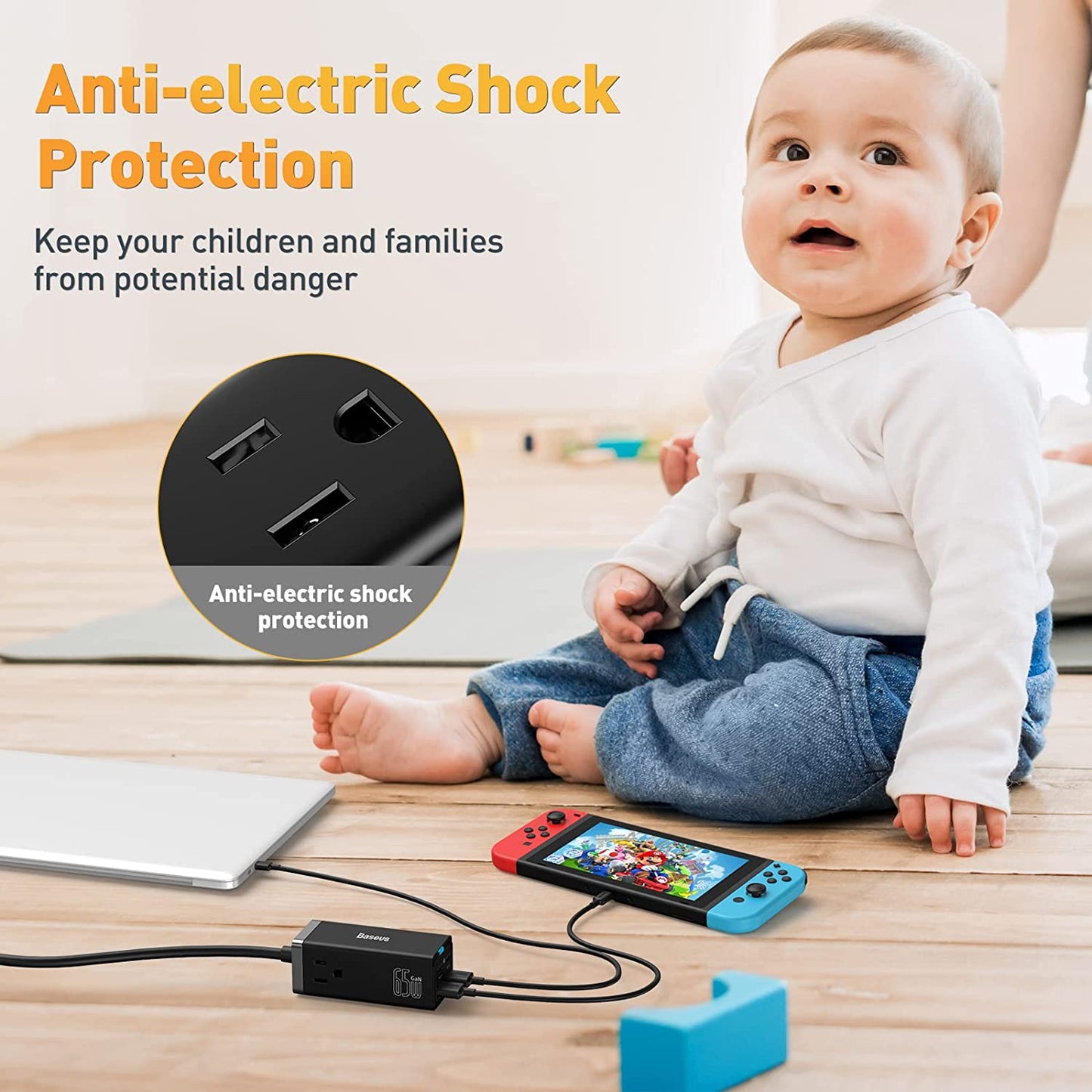 Gan Charger USB-C : Fast Charging Multiport Charger For MacBook And Iphone - SKINMOZ MARKET