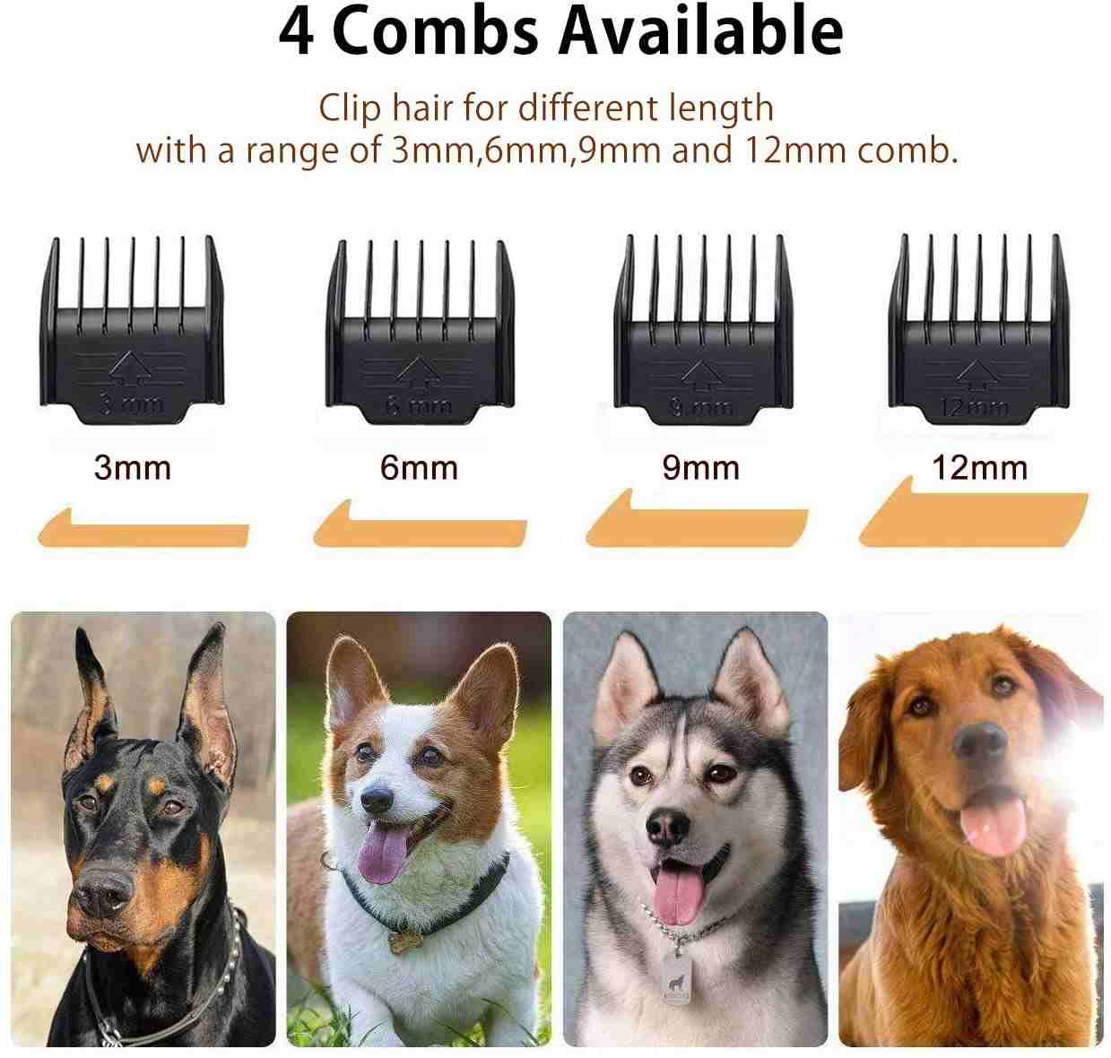 Dog Shaver Clippers Low Noise Rechargeable: Hair Clippers Set for Dogs Cats Pets - SKINMOZ MARKET
