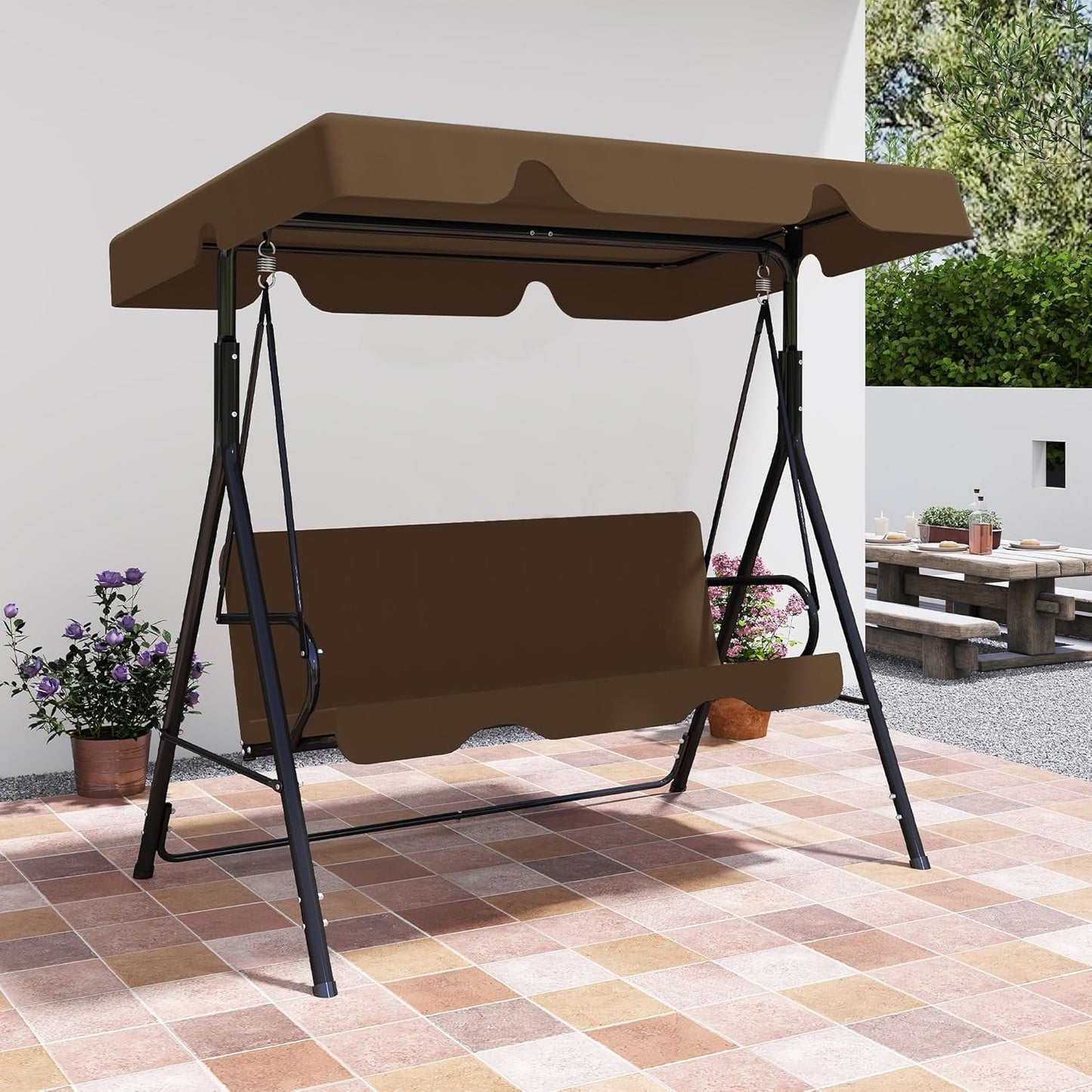 Outdoor Patio Swing Chair 3-Person
