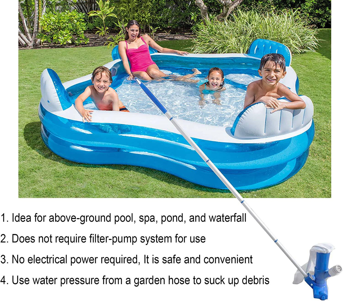 Vacuum Cleaner Powerful Pool - Kreepy Crawler Manual Swimming Pool Vacuum - SKINMOZ MARKET