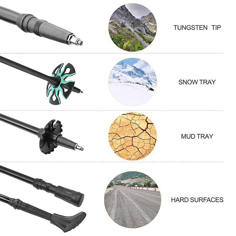 Walking Stick For Hiking : Carbon Fiber Trekking And Hiking Poles - SKINMOZ MARKET