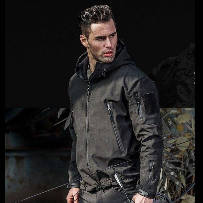 Military Tactical Plain Jacket Waterproof - Military Outdoor And Hiking Soft Shell Hooded Up To 5XL - SKINMOZ MARKET