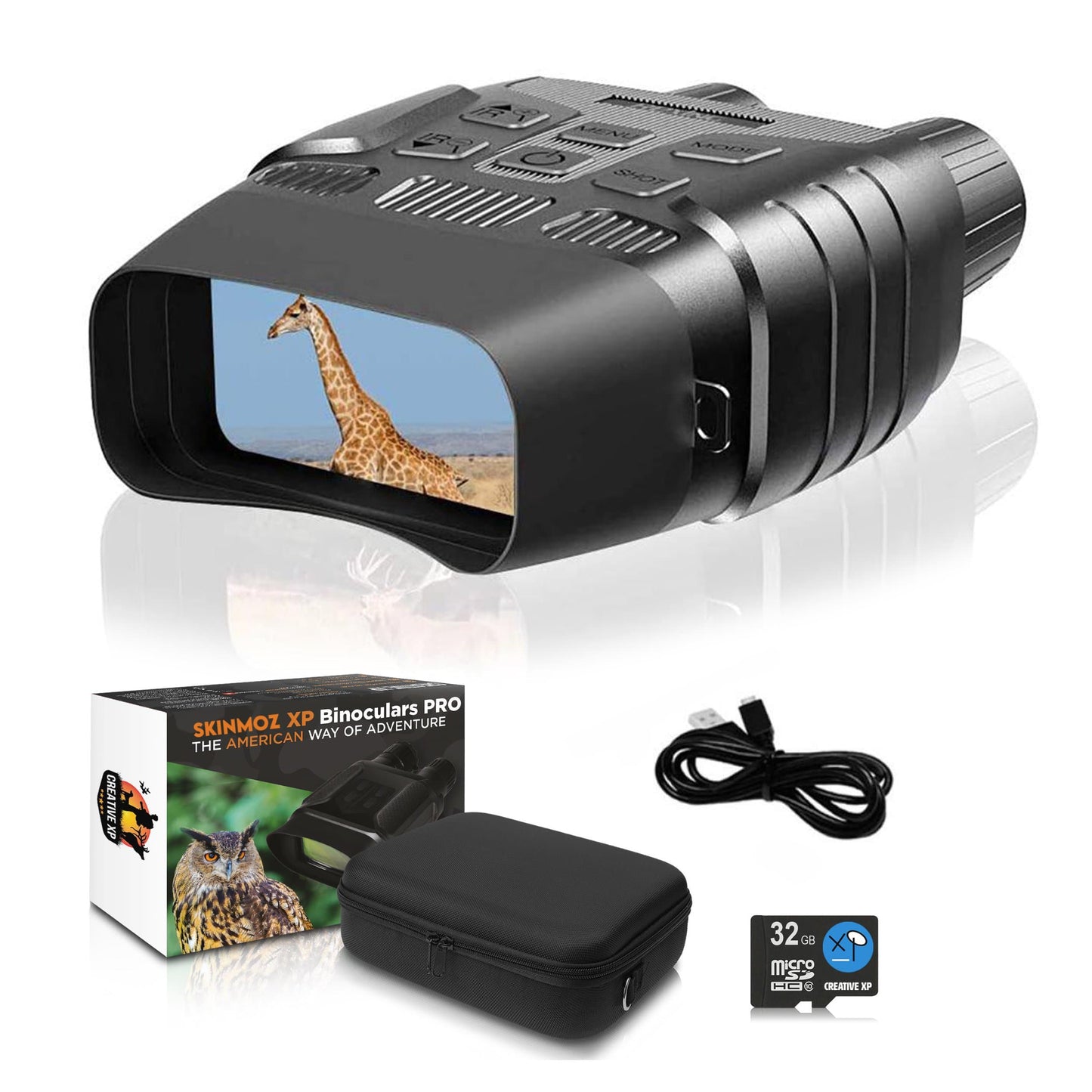 Digital Night Vision Infrared Binoculars for Complete Darkness HD Recording Camera Googles - SKINMOZ MARKET