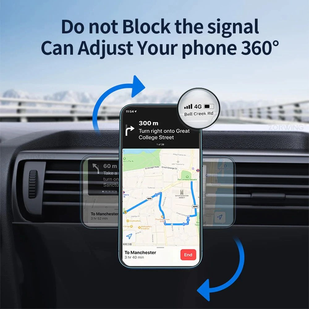 Magnetic Wireless Car Charger - Fast Car Charging Holder - SKINMOZ MARKET