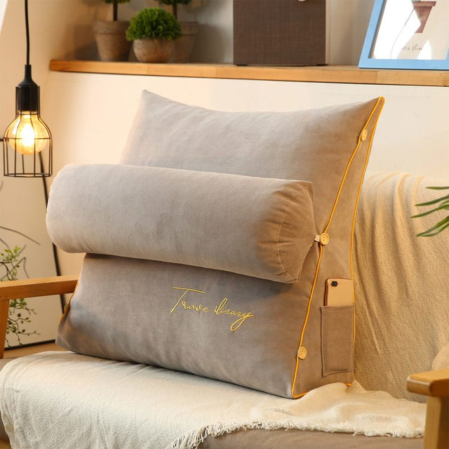 Backrest Reading Pillow - Luxury Reading Pillow For Bed