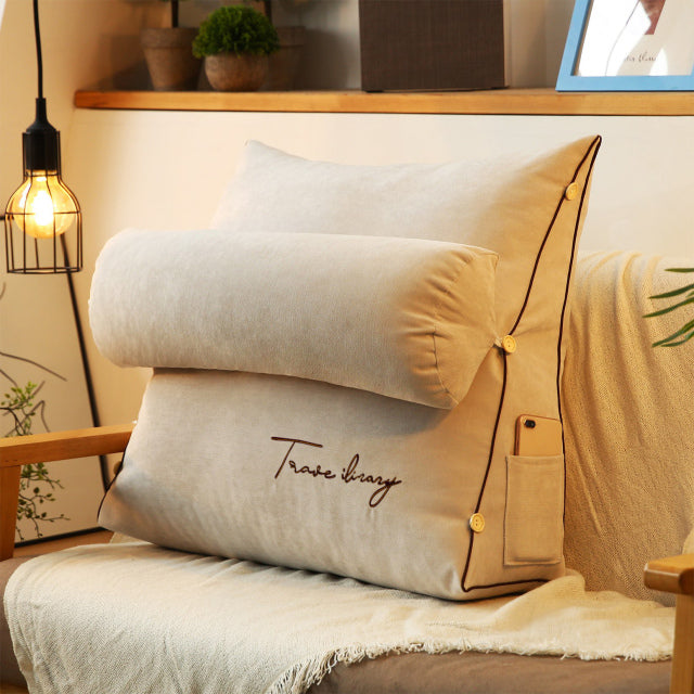 Backrest Reading Pillow - Luxury Reading Pillow For Bed