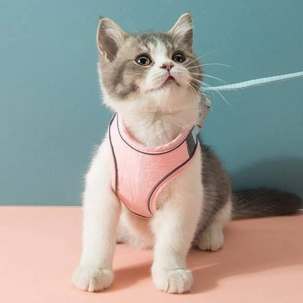 Cat Vest Harness and Leash Set - Escape Proof For Outdoor Walking - SKINMOZ MARKET