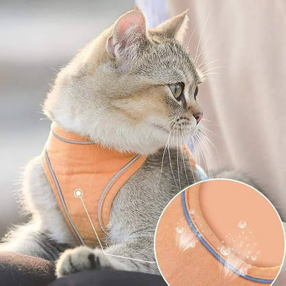 Cat Vest Harness and Leash Set - Escape Proof For Outdoor Walking - SKINMOZ MARKET