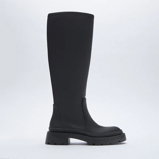 Knee High Boot Women Black - SKINMOZ MARKET