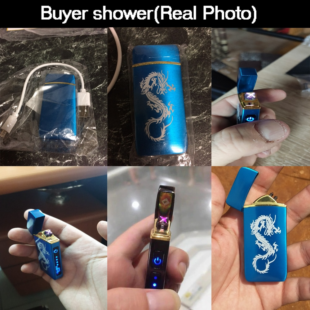 Rechargeable Lighter : Electric Metal Portable Lighter USB - SKINMOZ MARKET