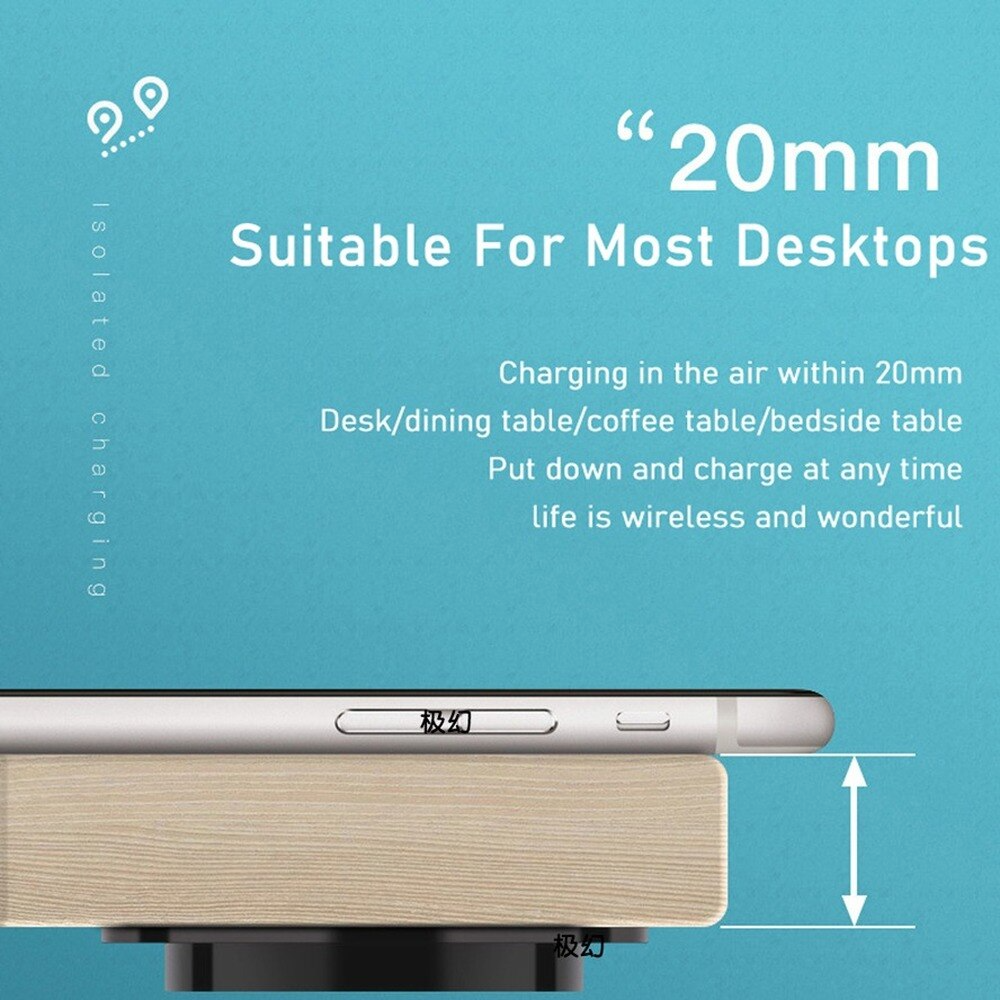 Invisible Wireless Charger USB and US Plug For Phone