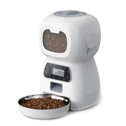 Smart Pet Feeder: 3.5 L Automatic Food Dispenser For Cats Dogs With Tilmer