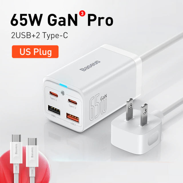 Gan Charger USB-C  : Fast Charging Multiport Charger For MacBook And Iphone - SKINMOZ MARKET