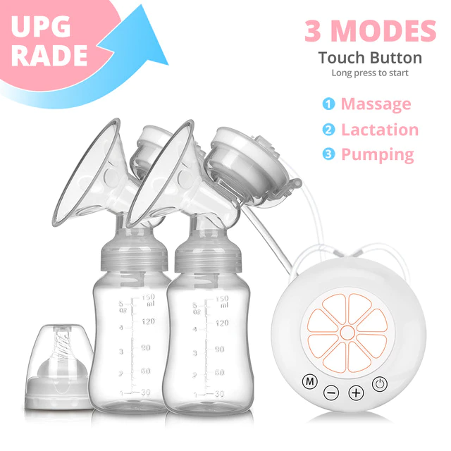 Electric Double Portable Breast Pump: Wearable Breast Pump 3 Modes - SKINMOZ MARKET