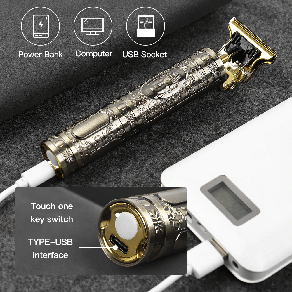 Hair Trimmer Electric Clipper: Hair Cutter Barber Shaver For Men - SKINMOZ MARKET