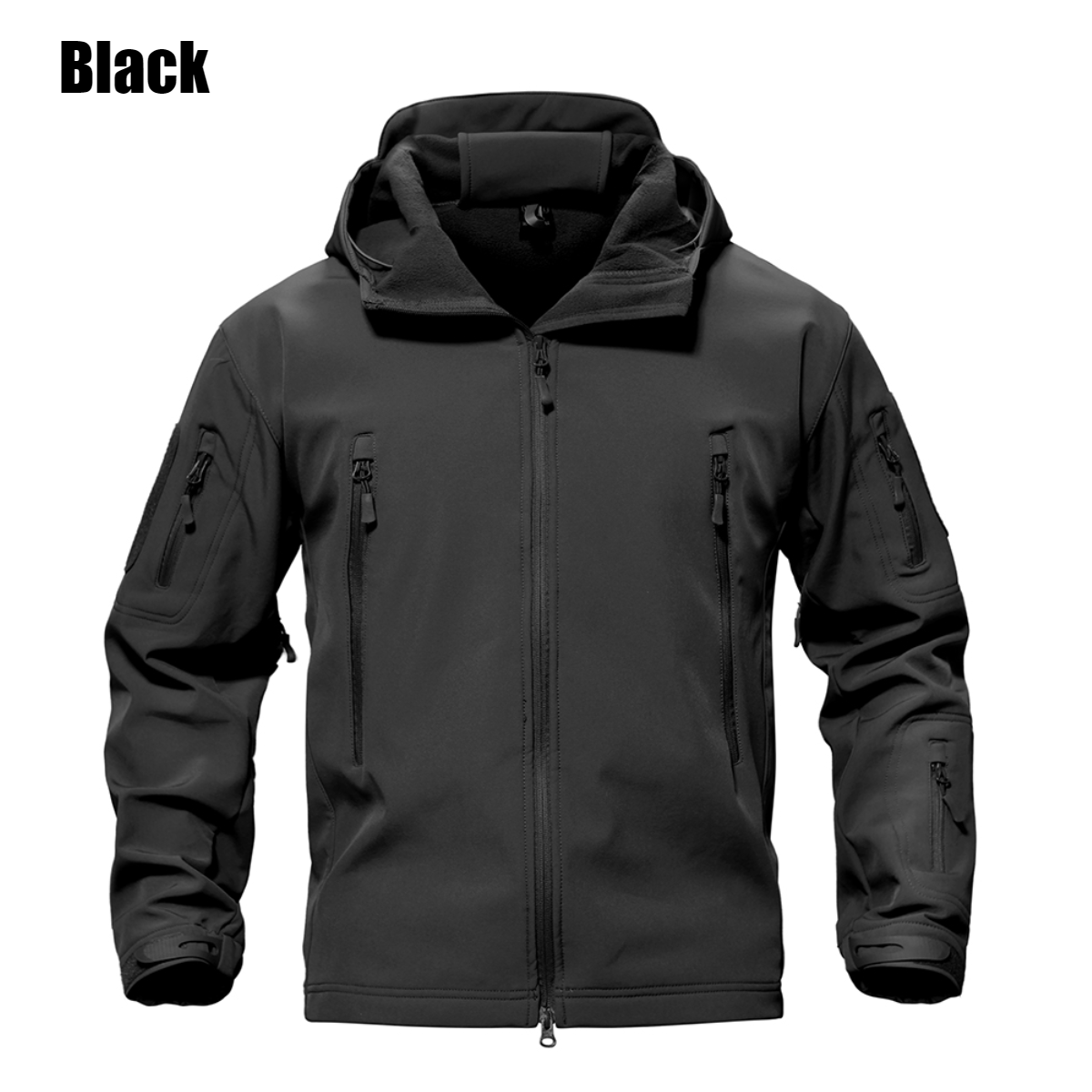 Military Tactical Plain Jacket Waterproof - Military Outdoor And Hiking Soft Shell Hooded Up To 5XL - SKINMOZ MARKET