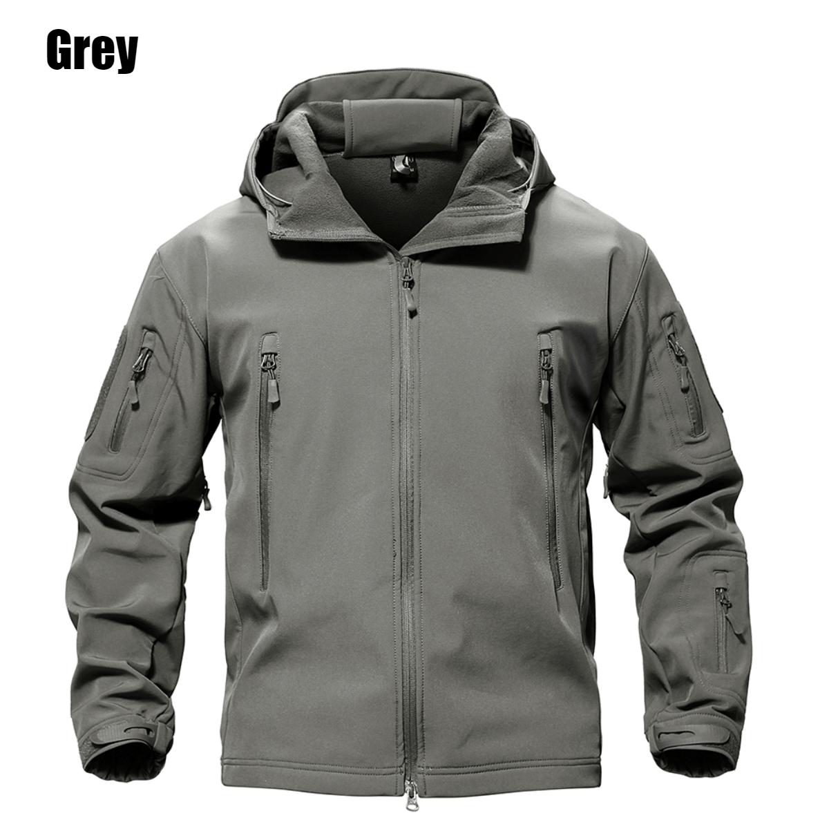 Military Tactical Plain Jacket Waterproof - Military Outdoor And Hiking Soft Shell Hooded Up To 5XL - SKINMOZ MARKET