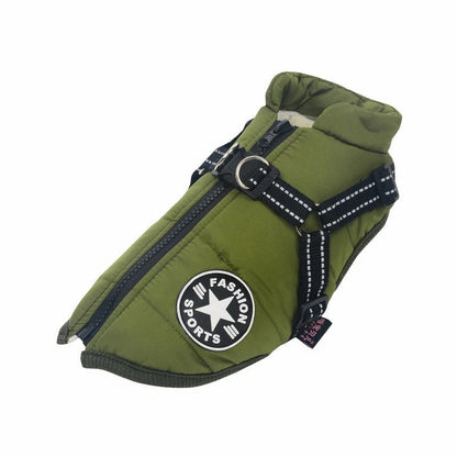 Dog Jacket - Waterproof Winter Jacket with Built-in Harness - SKINMOZ MARKET