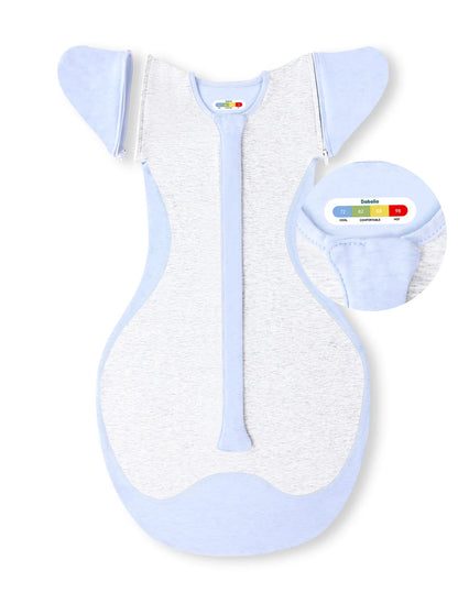 Babelio Baby Swaddle | Temp-Sensing & Detachable Sleeves