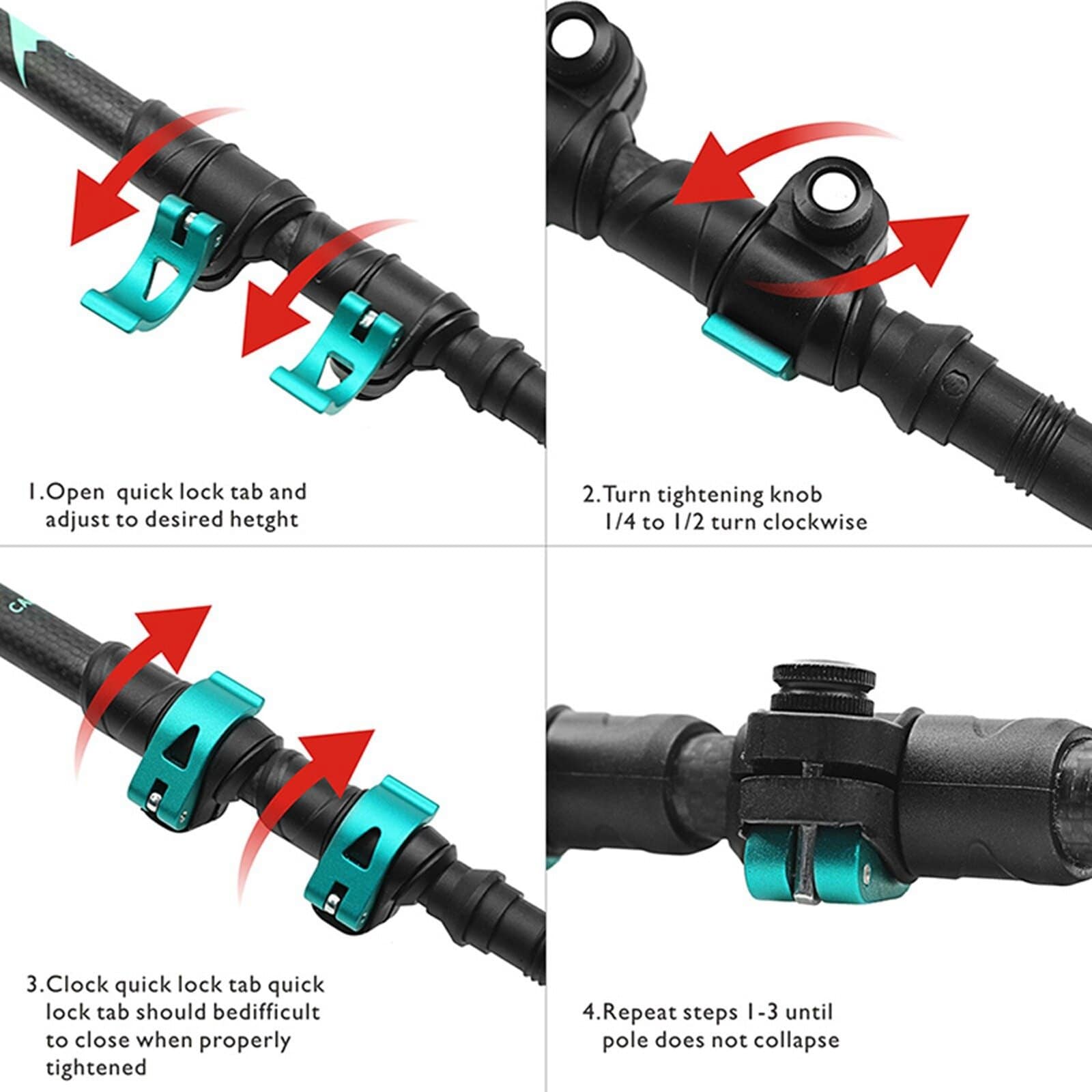 Walking Stick For Hiking : Carbon Fiber Trekking And Hiking Poles - SKINMOZ MARKET