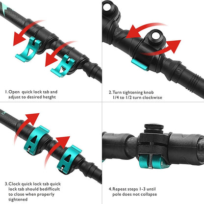 Walking Stick For Hiking : Carbon Fiber Trekking And Hiking Poles - SKINMOZ MARKET