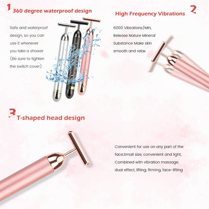 Face Massager Roller: Electric Facial Massage Roller Anti-Aging Tool - SKINMOZ MARKET