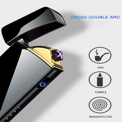 Rechargeable Lighter : Electric Metal Portable Lighter USB - SKINMOZ MARKET