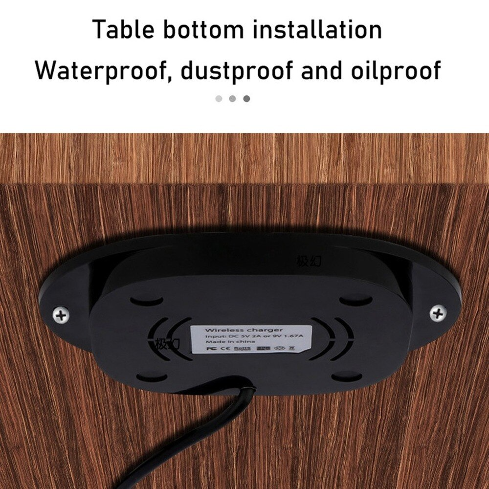 Invisible Wireless Charger USB and US Plug For Phone
