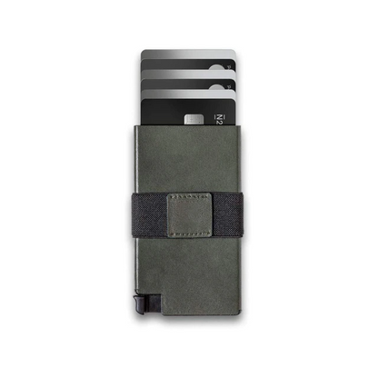 Metal Wallet: Metal Card Holder Leather Anti-Theft - Slim Aluminum Protection Wallet - SKINMOZ MARKET