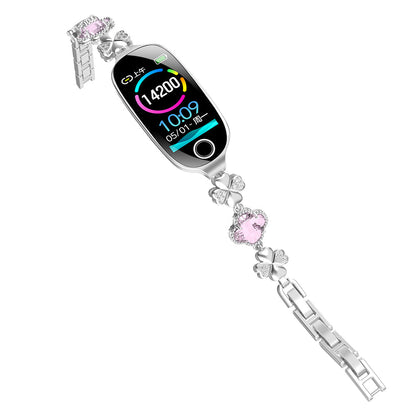 Blood Sugar Blood Pressure monitoring Luxury Diamond Design Fashion Smartwatch