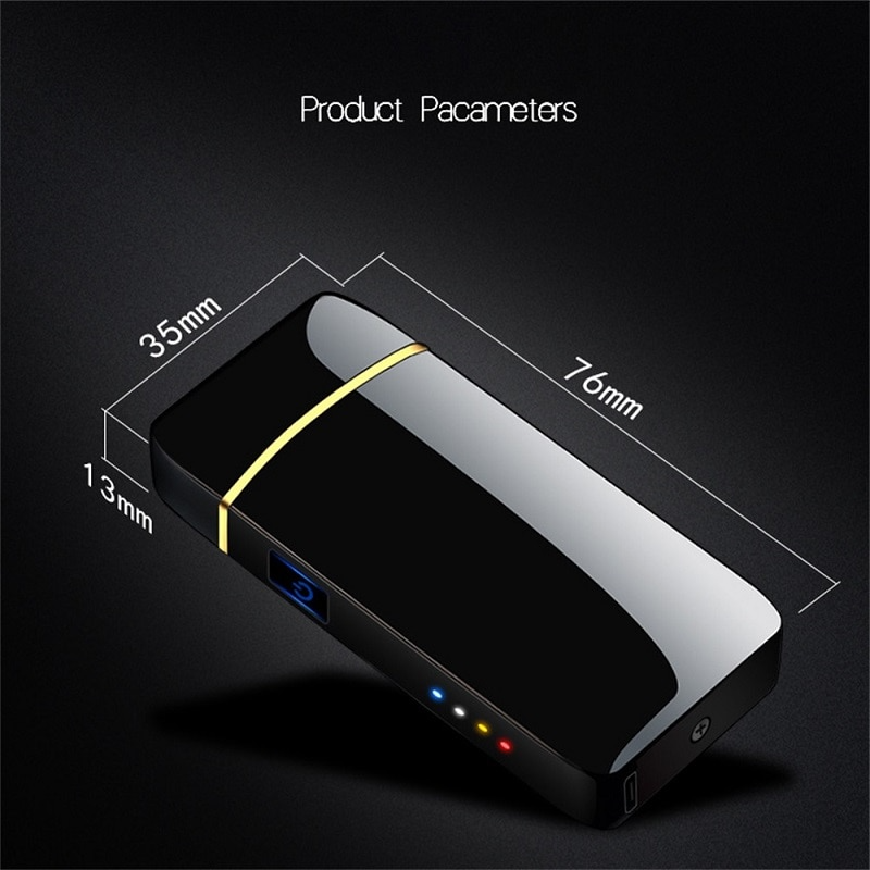Rechargeable Lighter : Electric Metal Portable Lighter USB - SKINMOZ MARKET