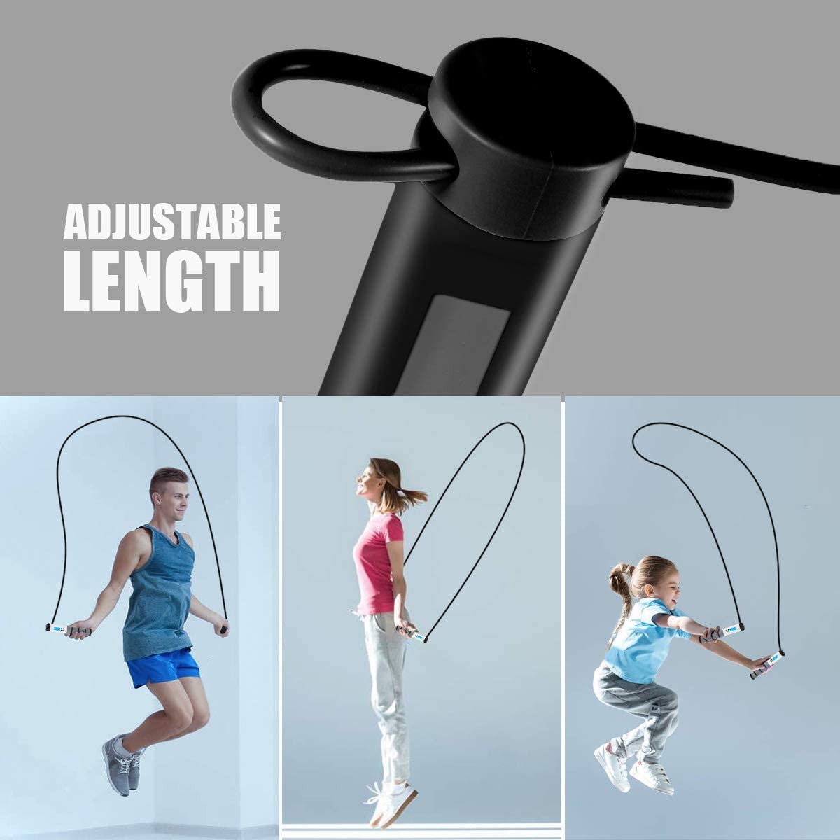 Smart Jump Rope With Calorie Counter For Cardio Training Exercise - SKINMOZ MARKET