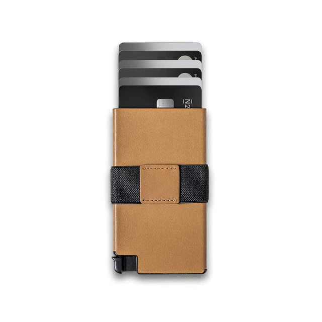 Metal Wallet: Metal Card Holder Leather Anti-Theft - Slim Aluminum Protection Wallet - SKINMOZ MARKET