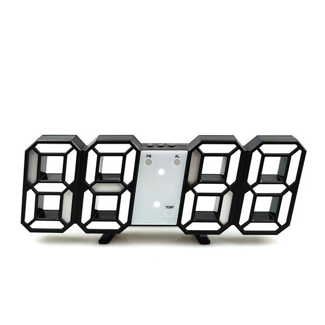3D LED Digital Clock – Time Date & Temp Display for Home or Office