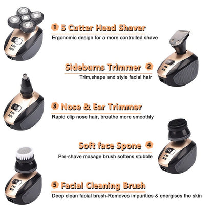 Head Shaver For Men : Electric Bald Head Shaver Pitbull Razor - SKINMOZ MARKET