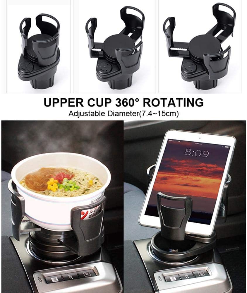 Car Dual Cup Holder - Multifunctional Car Cup Holder Expander Adapter 2 in 1 - SKINMOZ MARKET