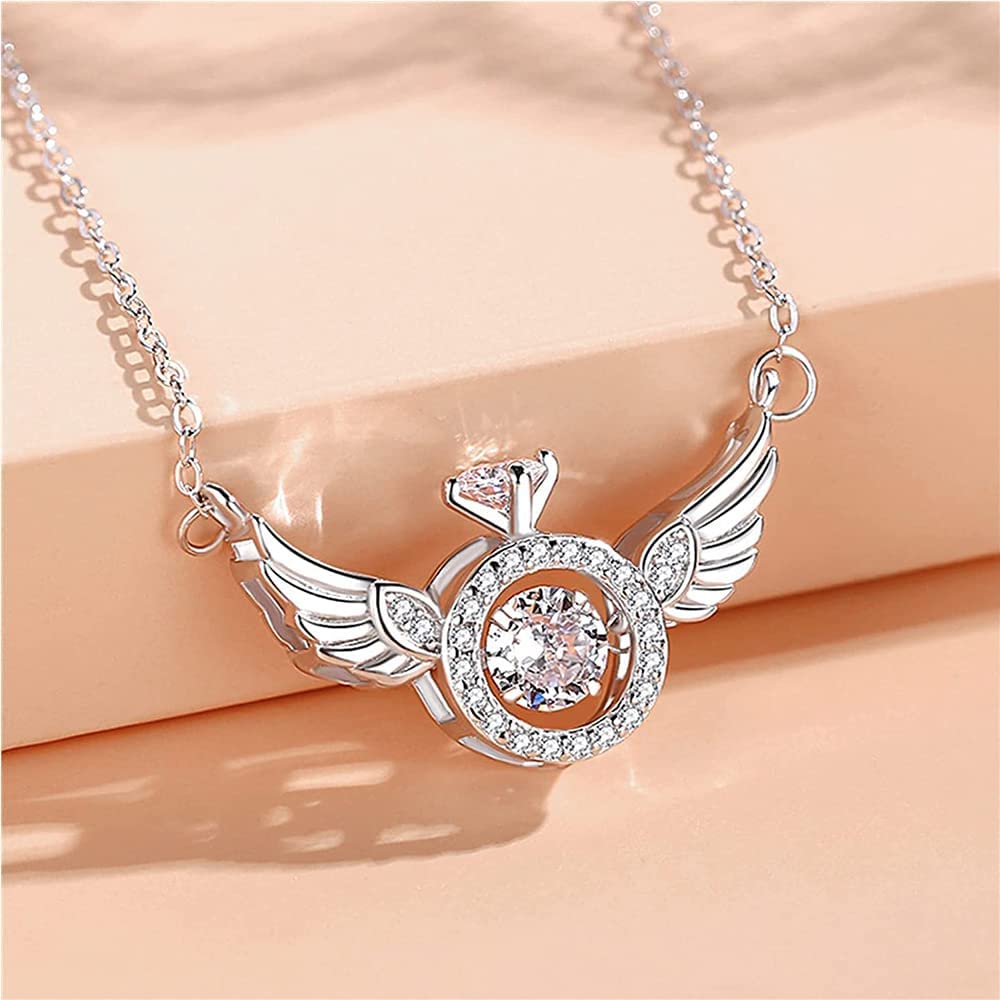 Necklace Angel Wings: Womens Wing Diamond Pendant Necklace