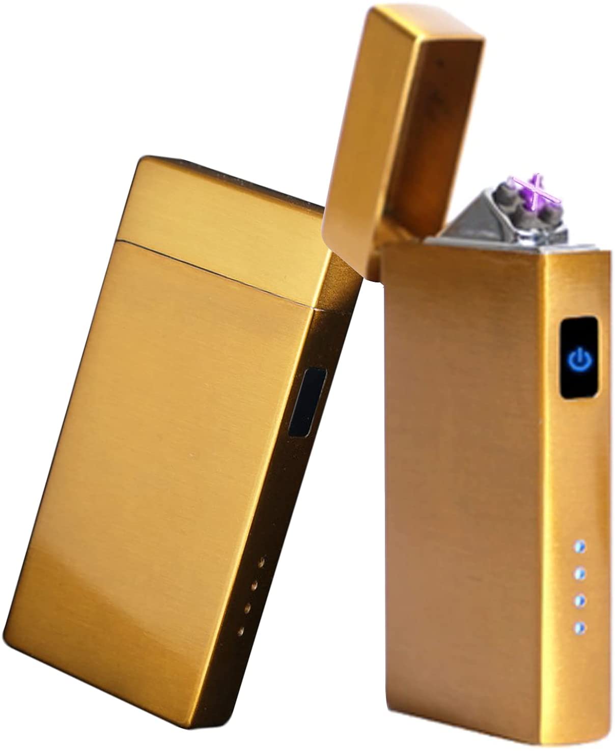 Electric Rechargeable Cigarette Lighter : Windproof Metal Portable Lighter USB - SKINMOZ MARKET