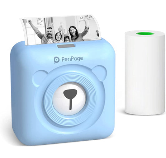 Mini Photo Printer: Instant Portable Wireless Printer + 6 Rolls