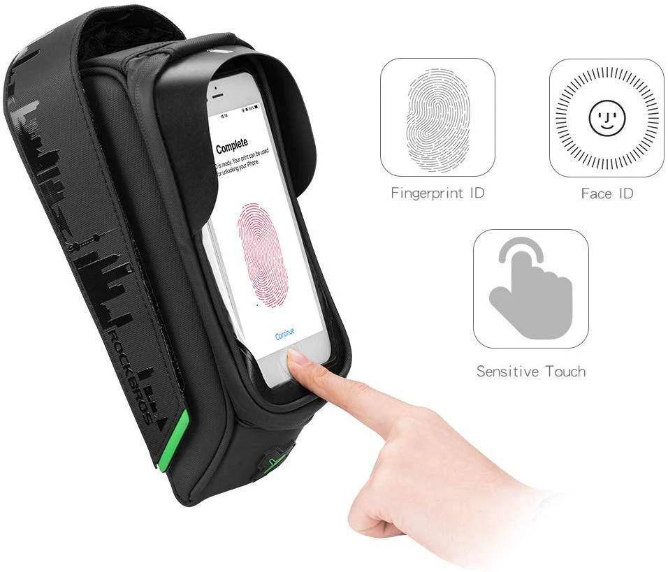 Bike Bag - Rockbros Waterproof Bicycle Bag With Phone Holder 6.5 Inches - SKINMOZ MARKET