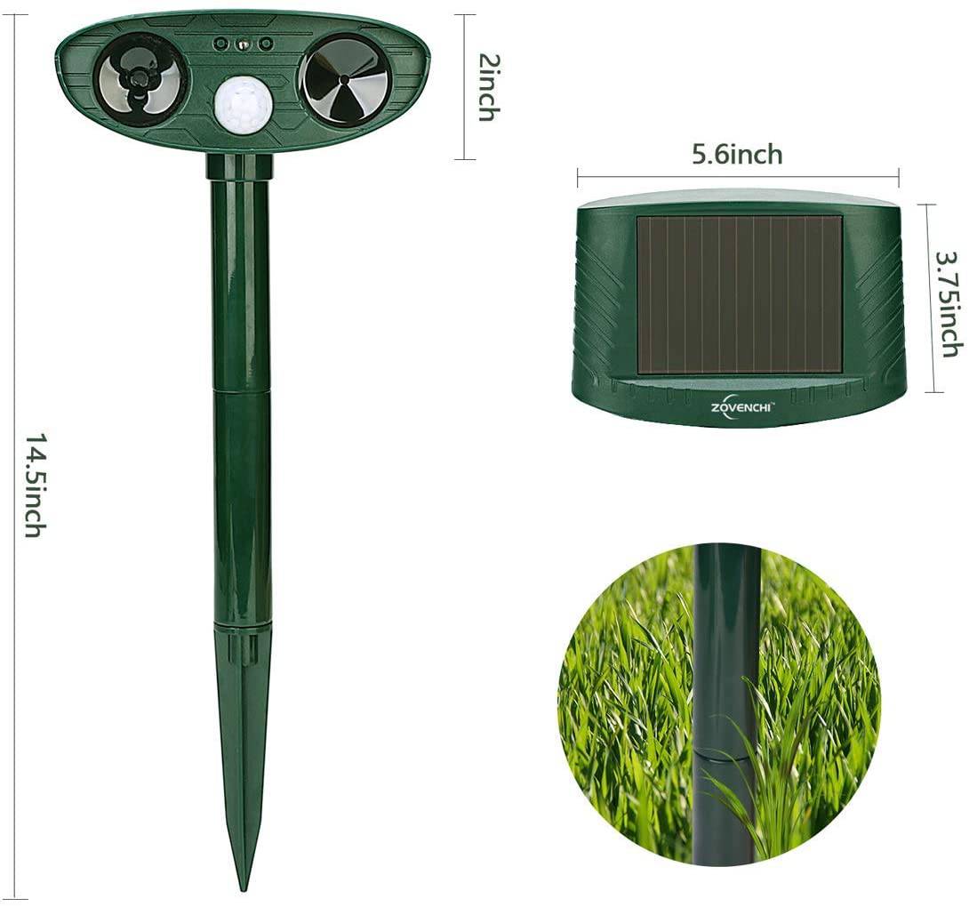 Solar Power Ultrasonic Animal Pest Repeller - SKINMOZ MARKET
