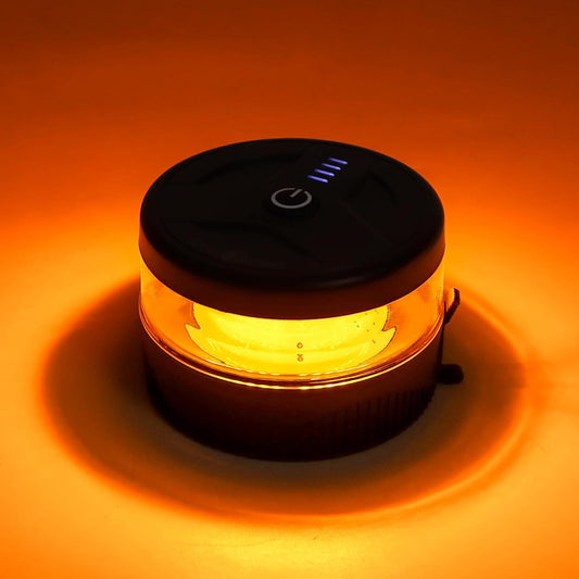 Mini Portable LED Beacon Light Magnetic Wireless USB-C Rechargeable Strobe Lights IP67 Waterproof
