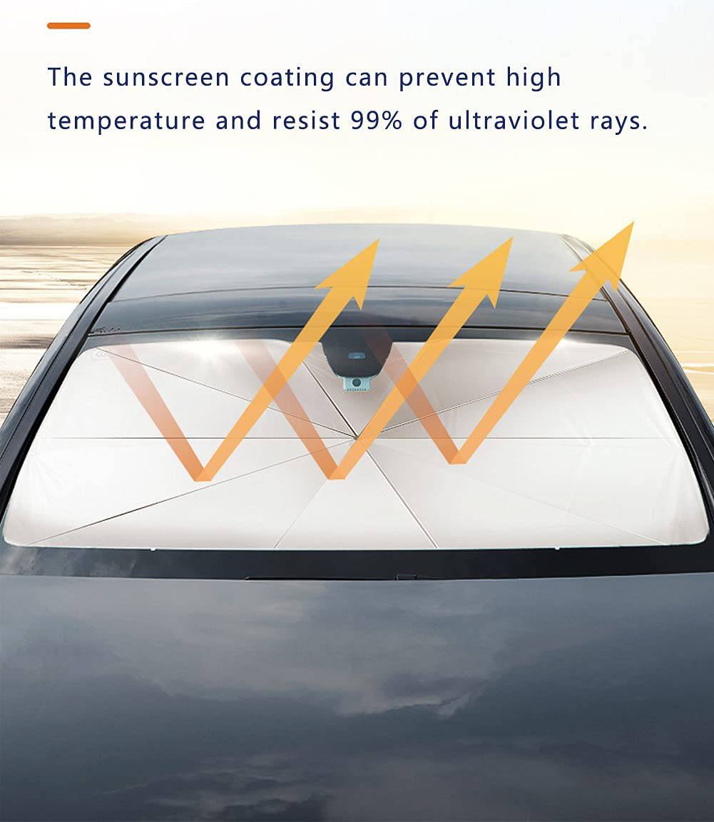 Car Sun Shade Protector Foldable Windshield  : Windshield Cover For Sun - SKINMOZ MARKET
