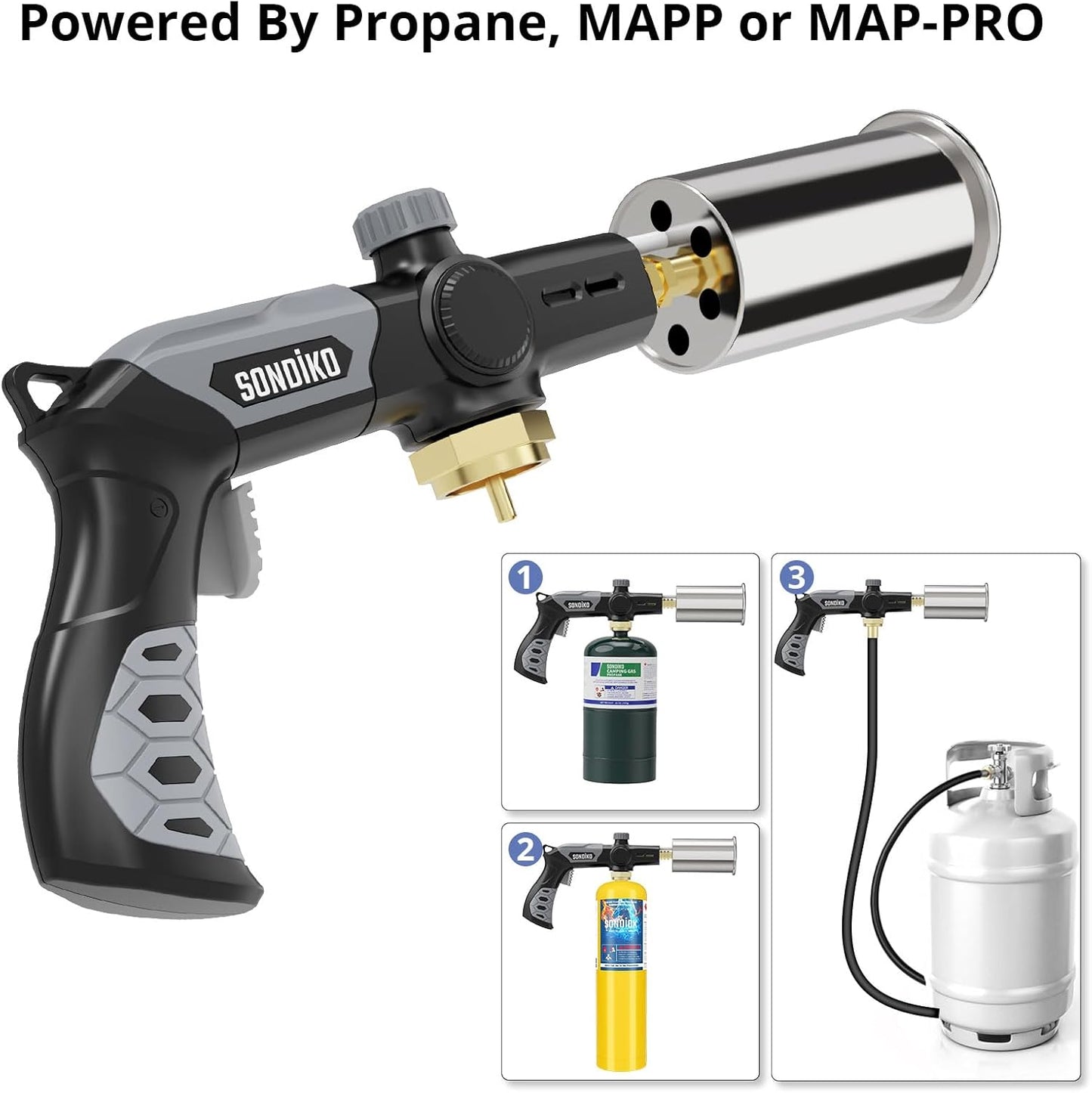 SKINMOZ Propane Torch Works With Propane