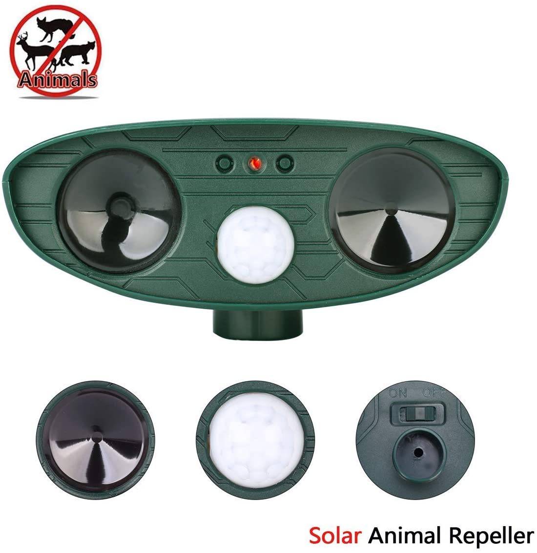 Solar Power Ultrasonic Animal Pest Repeller - SKINMOZ MARKET