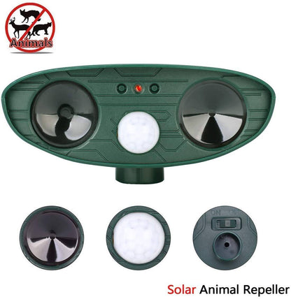 Solar Power Ultrasonic Animal Pest Repeller - SKINMOZ MARKET